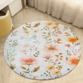 thumbnail image 4 of Floral Colorful Flower Round Rugs -Washable Non-Slip Small Round Area Rug Throw Soft Circle Rugs for Bedroom, Modern Print Indoor Carpet for Entryway Sofa Living Room, 4 of 6