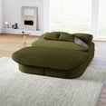 thumbnail image 6 of 75''2-In-1 Foldable Sofa,Convertible Sleeper Foam Sofa Bed with Multi Functional Blanket, Chenille Floor Folding Sofa Bed, Floor Sofa Lounge Sofa for Living Room Bedroom Lounge Studio (Green), 6 of 11
