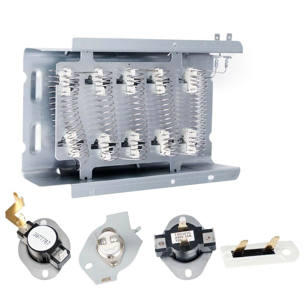 279838 Dryer Heating Element with Thermostat Thermal Fuse 279816 3392519 for Whirlpool Kenmore Maytag Amana Dryer