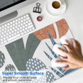 thumbnail image 4 of Long Mouse Pads for Desk,Blue Boho Plant Pattern Desk Mats on Top Of Desks, Desk Mouse Pad Extra Large with 3mm Non-Slip Base and Stitched Edge for Gaming,Office,Work,Home 31.5"x15.7", 4 of 6