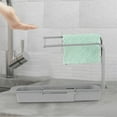 thumbnail image 4 of SUSHANG Kitchen Storage Sink Storage Rack Drain Basket Sink Rag Rack Plastic Shelving Retractable Pot Brush Rag Rack, 4 of 6