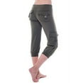thumbnail image 1 of Innerwin Capris Pant Drawstring Ladies Bottoms Yoga Low Waist Lounge Capri Pants Green M, 1 of 2