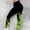 Green, variant on High Waisted Leggings for Women - Tummy Control Cycling Workout Yoga Pants Red XL