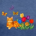 thumbnail image 3 of CafePress - Orange Cat In Tulips Womens Tri Blend T Shirt - Womens Tri-blend T-Shirt, 3 of 4