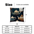 thumbnail image 5 of Arabic teapot Chair Pillow Covers Set with Velvet Material, Unique Patterns, 16x16, 18x18, 20x20 Inches, 2 Items Included for Throw Pillows, Pillow Inserts, 5 of 6
