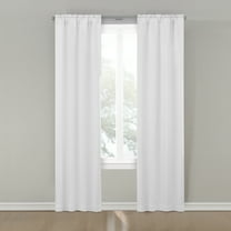 Eclipse Thermaliner Thermal Backed Blackout Panel Pair, 92 long x 54 in wide, White