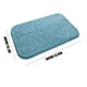 thumbnail image 3 of Alfombra de Baño de Pelo Alto - Felpudo de Poliéster Suave, Ultra Absorbente y Antideslizante para Suelo de Baño, Alfombra Gruesa y Lavable para Puerta e Inodoro, Estilo Moderno, 24x16 pulgadas, 3 of 6