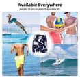 thumbnail image 6 of Uemuo Angry Shark Pattern Mens Swim Trunks Quick Dry Board Shorts with Mesh Lining, Stretch Beach Shorts Quick Dry No-Chafing Board Shorts-3X-Large, 6 of 9