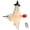 Yellow, variant on Halloween Decorations Outdoor Flying Ghost on Broomstick, Hanging Swinging Ghost Outdoor Decor with Adjustable Height, Fabric Ghost Swing for Tree Porch Yard Lawn Party Display