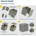 thumbnail image 5 of 31 Gallon Waterproof Resin Storage Box with Latch for Deck,  & Indoor Use -  Resistant, 5 of 6