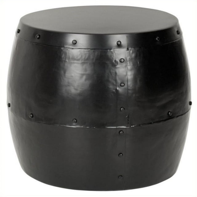 Hawthorne Tabouret Tambour en Fer Collection Noir
