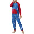 thumbnail image 1 of Wangsaura Pyjama une Pièce à Capuche Parent-Enfant Imprimé de Noël Mignon avec Fermeture Éclair, 1 of 9