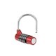 thumbnail image 3 of Candado de Combinación de 4 Dígitos Uxcell  Lock Reajustable de 2-pulgadas para Puerta Casillero Rojo 2Pcs, 3 of 3