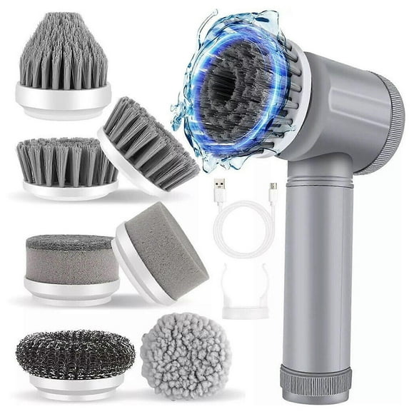 Electric Pot Scrubber Brush Handheld Spin Scrubber Brush Rechargeable Kitchen Cleaner for Dishes Pans