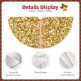 thumbnail image 5 of Kll Glitter Gold Christmas Tree Skirt 30",Party Decorations Farmhouse For Christmas Decorations Holiday Party, 5 of 8