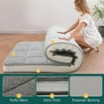 thumbnail image 4 of ABORON Lambswool Japanese Floor Mattress,4 Inch Extra Thick Sleeping Bed For Floor,Roll Up Mmemory Foam Mattress , Folding Floor Lounger Guest Bed Pad, 4 of 12