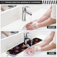thumbnail image 5 of Coolnut 2 Pack Faucet Mat Splash Guard for Kitchen Sink,Halloween Spooky Black 30x5 Inch Super Absorbent Microfiber Sink Protector Mat, Kitchen Sink Mat Machine Washable Kitchen Sink Accessories, 5 of 7