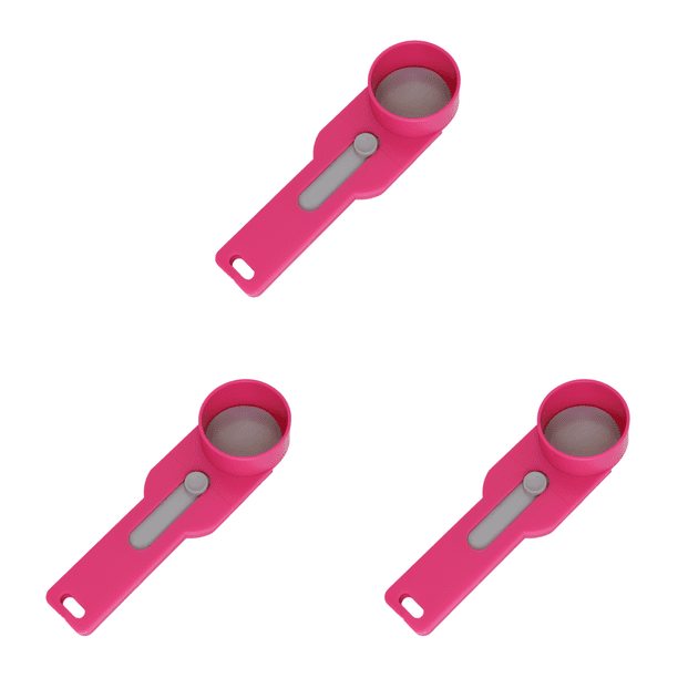Cuchara Medición Libre Desorden Sin Derrame Embudo Derrames Socada para El (ancho) Rosa