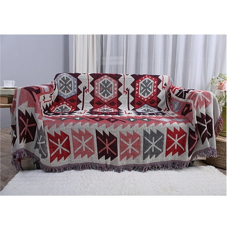 Eleoption Decorative 100 Cotton Double Sided Woven Throw Blanket Eleoption Decorative 100 Cotton Double Sided Woven Throw Blanket Sofa Towel Warm Slipcover 130