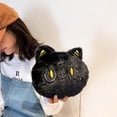 thumbnail image 5 of Bolso con gatito de peluche con personalidad para mujer, bandolera peluda de moda, bandolera de gato negro, 2023, 5 of 5