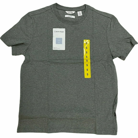 Calvin Klein Men's Short Sleeve Crew Neck Cotton T-Shirt (Dark Grey, XX-Large)