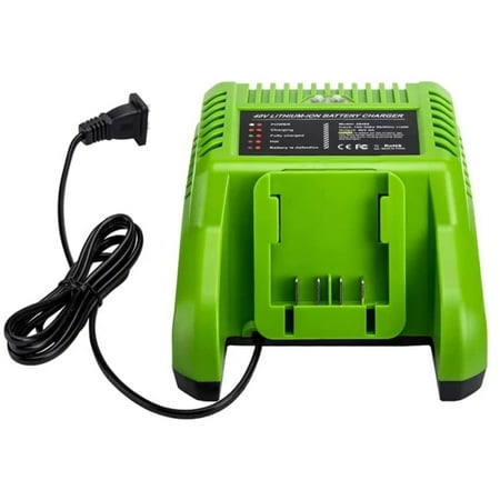 

NZISNG Newest 40V Lithium Battery Charger 29482 For GreenWorks 40V Li-ion battery 29472 ST40B410 BA40L210 STBA40B210 29462 20262 29282