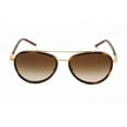 thumbnail image 2 of Tory Burch TY 6089 Plastic Womens Aviator Sunglasses Dark Tortoise 57mm Adult, 2 of 5