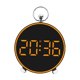 thumbnail image 5 of Reloj despertador digital de pared, moderno reloj electrónico de escritorio con pantalla de temperatura. Naranja, 5 of 9