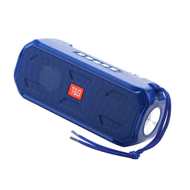 Monstrate 2021 El último altavoz bluetooth inalámbrico con carga solar, subwoofer estéreo, centro de música portátil para exteriores con linterna FM Cables de audio/vídeo Azul