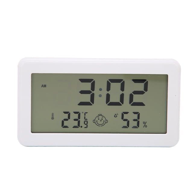 Nimomo Termómetro higrómetro LCD Termómetro higrómetro LCD Pantalla Clara de Alta precisión Indicador de Comodidad Interior con Soporte Plegable para la Oficina en el hogar