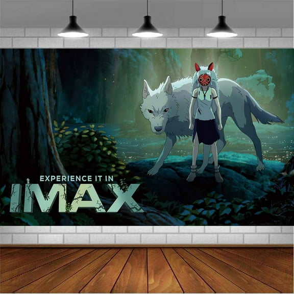 Princess Mononoke Backdrop Banner Party Supplies Poster Movie Theme Background for Photography Birthday Decorations