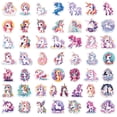 thumbnail image 2 of 50 Unicorn Stickers, Cute Rainbow Unicorn Vinyl Decals for Water Bottles, Laptops, Journals, Scrapbooks, Phones & Kids Crafts, 2 of 3