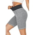thumbnail image 4 of YouLoveIt Butt Lifting Yoga Shorts Women Tummy Control Leggings Textured Scrunch Running Shorts Honeycomb High Waist Yoga Pants Sexy Butt Lifting Stretchy Leggings, 4 of 7