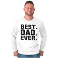 thumbnail image 5 of Best Dad Ever Worlds Coolest Father Men's Long Sleeve Tee T Shirt Brisco Brands M, 5 of 6