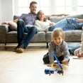 thumbnail image 3 of WEUVEB Engineering Vehicles Toy Crane Truck Model Blue Plastic Inertial Push Design 1Pack, 3 of 7