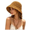 thumbnail image 2 of Crochet Knit Sun Hats for Women Foldable Packable Bucket Hat Summer Beach Hat, 2 of 5