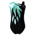 thumbnail image 3 of iiniim Girls Shiny Gymnastic Leotard Sleeveless Unitards Sparkly Ballet Dance Tank Bodysuit Size 4-14 Green 4, 3 of 7