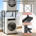 thumbnail image 2 of Universal Washer Dryer Stacking Stand, Heavy Duty Steel Washer Dryer Stacking Kit with Anti-Tip Brackets & Non-Slip Pads, Space Saving Laundry Appliance Stand, 2 of 8