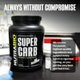 thumbnail image 5 of NutraBio Super Carb - Complex Carbohydrate Supplement Powder - Cluster Dextrin and Electrolytes for Performance Enhancement & Muscle Recovery - Unflavored, 30 Servings, 5 of 9
