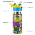 thumbnail image 3 of Scooby Doo Bottles with Pop-Open, 350 Ml Water Cup for Boys Girls Kids, Reusable Leakproof Tumbler, 304 Stainless Steel, Keeps Drinks Cold, 3 of 8