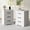 White-2PCS, variant on NEGYLIM 2-Piece Nightstand, Farmhouse End Table with Charging Station, 3 Drawers Storage for Bedroom