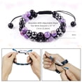 thumbnail image 6 of Monebena Triple Protection Bracelet for Women, Crystal Bracelet Amethyst Black Obsidian Hematite 8mm, Pyramid Energy Crystal Beads Bracelet Christmas Gifts for Mom Wife for Protection Balance, 6 of 8