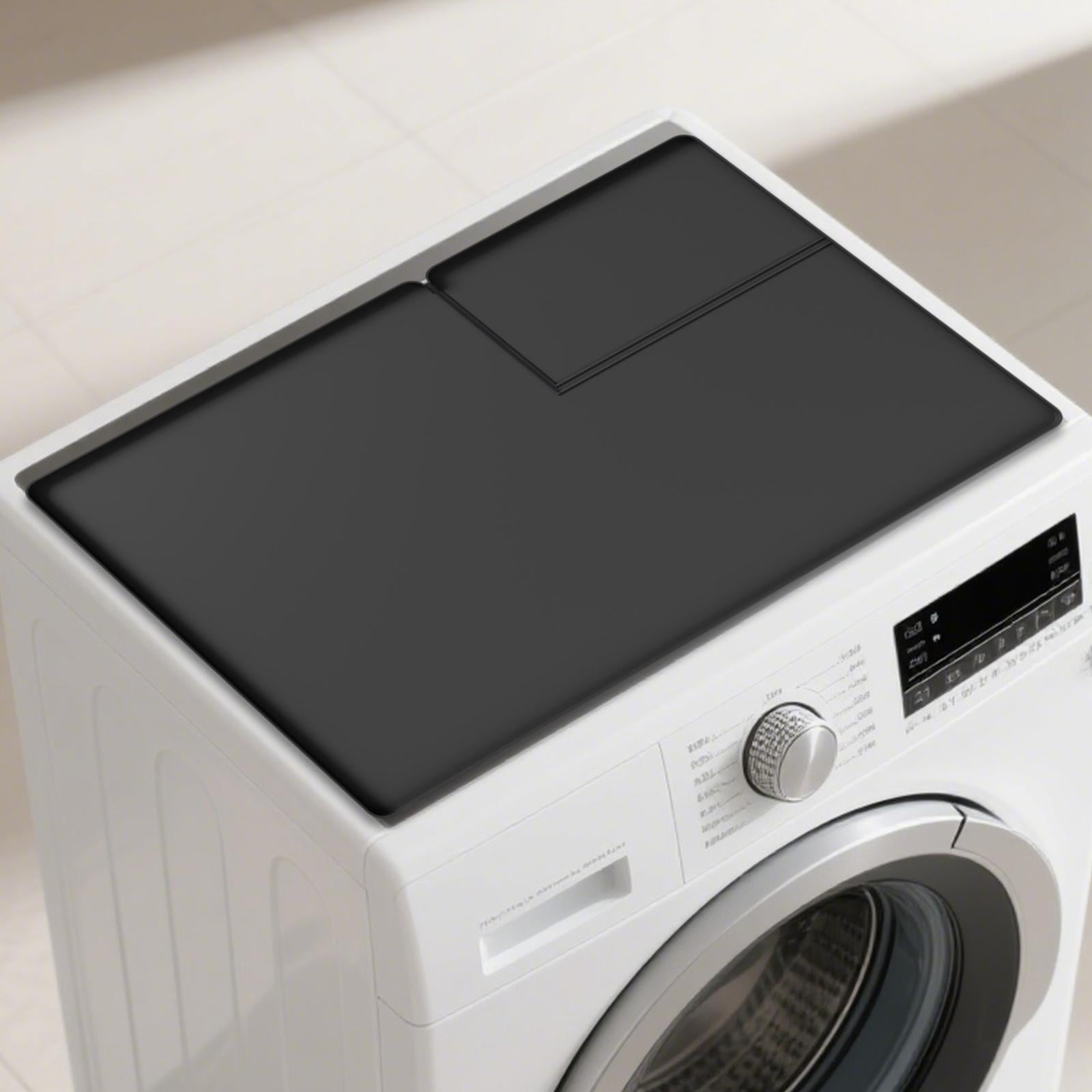 Silicone Washer Dryer Top Mat Non Slip Waterproof Protector Pad for Laundry Room Appliances 26 X 17.7 Inches