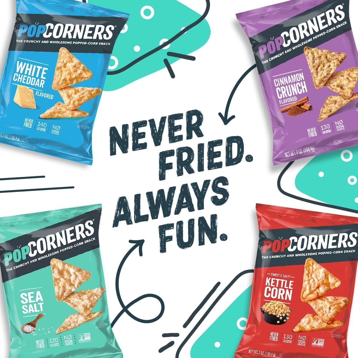 MICRODIET CORN ２箱(7×2) PACKS 2X - Popcorner Kettle Corn Popped Corn Chips, 7 Ounce - Walmart.com