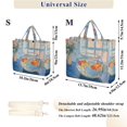 thumbnail image 2 of FORMRS Womens Corduroy Tote Bag Crossbody Shoulder Handbag with Pocket, Blue Goldfish, 2 of 7