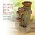 thumbnail image 3 of Alpine Corporation Rustic 17" Indoor and Outdoor 4-Tier Southwestern Cascading Tabletop Fountain, 3 of 12
