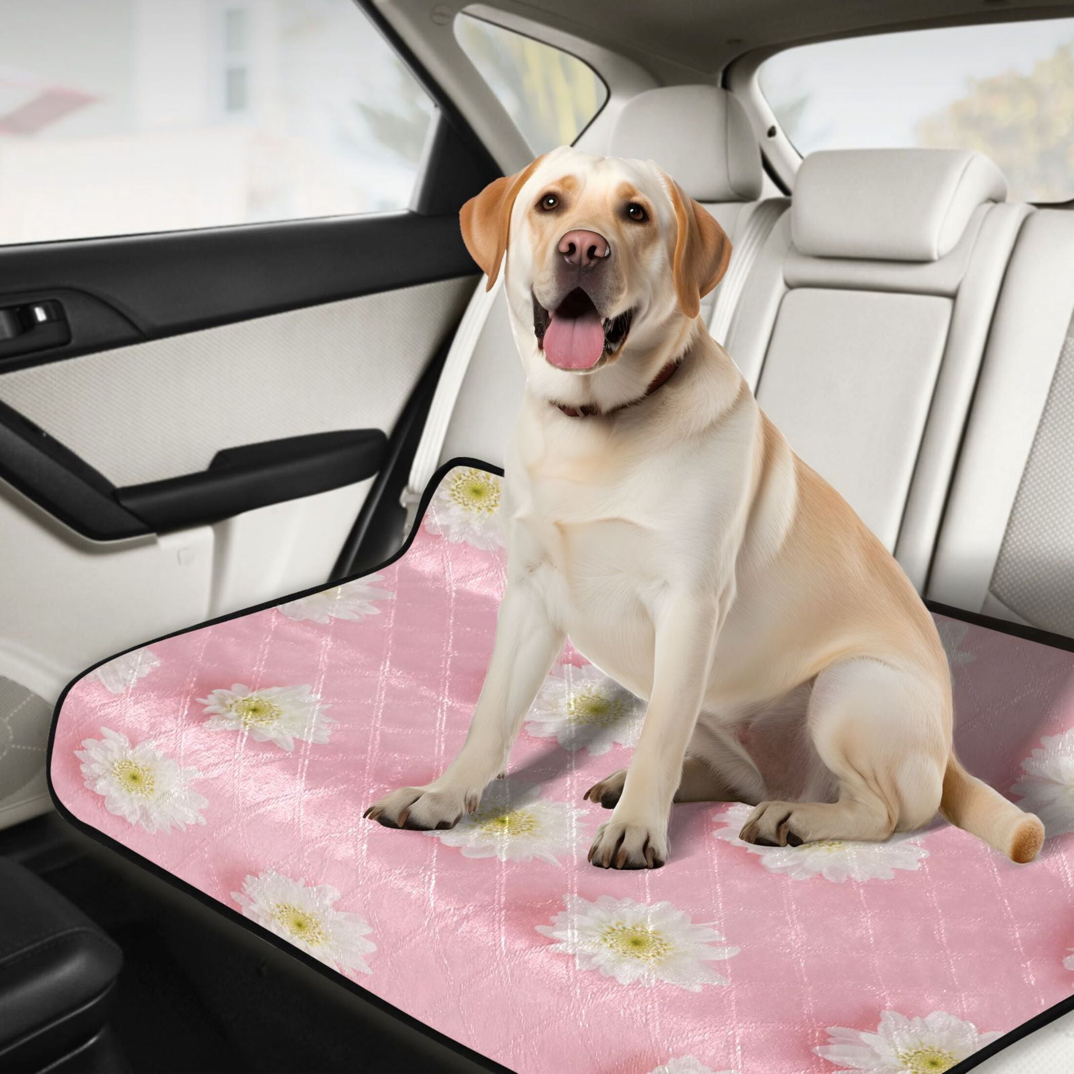 Washable Pet Pee Pads with Super Absorbent Reusable Training Pads for Dogs & Cats Small Yellow Daisy