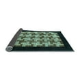 thumbnail image 2 of Ahgly Company Indoor Square Abstract Light Blue Modern Area Rugs, 4' Square, 2 of 4