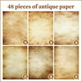 thumbnail image 6 of MOMOJIA 48 Sheets Retro Styles A4 Double Sided Printer Paper Printing Sheets For Artistic Design Craft Projects Office Supplies, 6 of 8