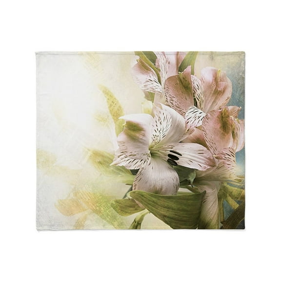 CafePress - Vintage Flowers Throw Blanket - Soft Fleece Throw Blanket, 50"x60" for All Ages